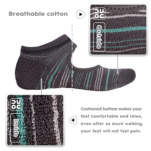 Image of unenow Non Slip Grip Yoga Socks for Women with Cushion for Pilates, Barre, Home
