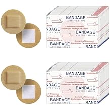 200pcs Adhesive Spot Bandage Flexible Fabric Round Adhesive Bandages 0.87 Inch Diameter Beige Skin Round Bandage for Wound Care and Hides Skin Spots Ideal for Small Incisions
