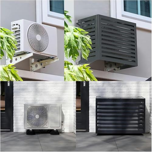 Cubierta de aire acondicionado para exteriores con valla protectora 3