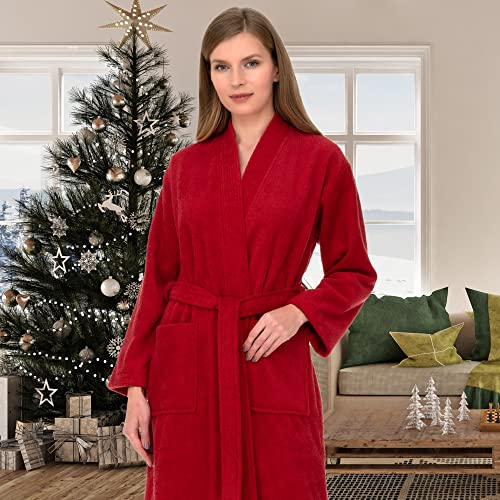 TowelSelections Womens Robe Cotton Terry Cloth Towel Bathrobe Kimono Spa Shower Bath Robe for Women2