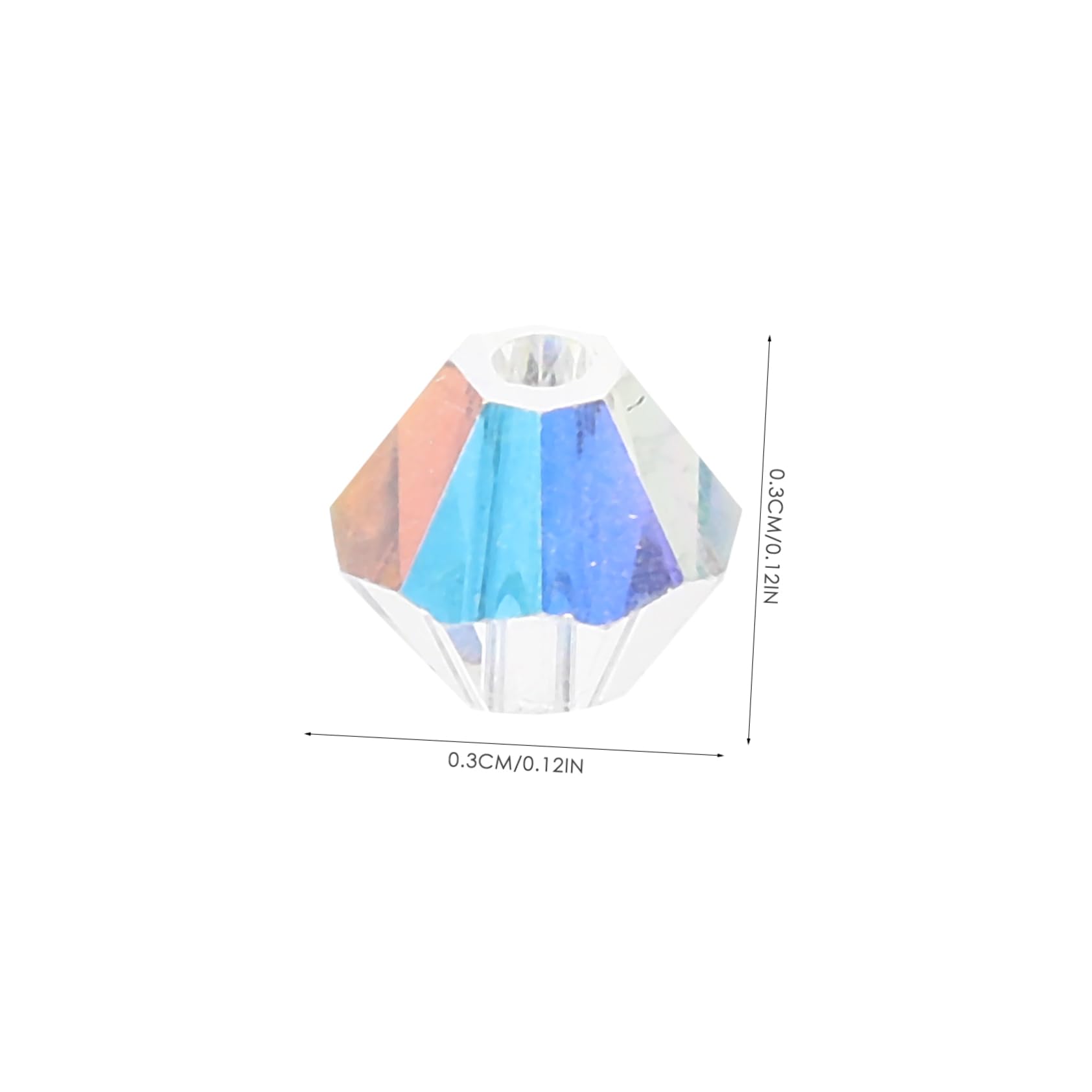 STOBOK 3stücke Diamond-shaped Perlen Bunte Spacer Beads Für Schmuckherstellung Vielseitige Bastelperlen Für Armbänder Und Halsketten Für Kreative Projekte