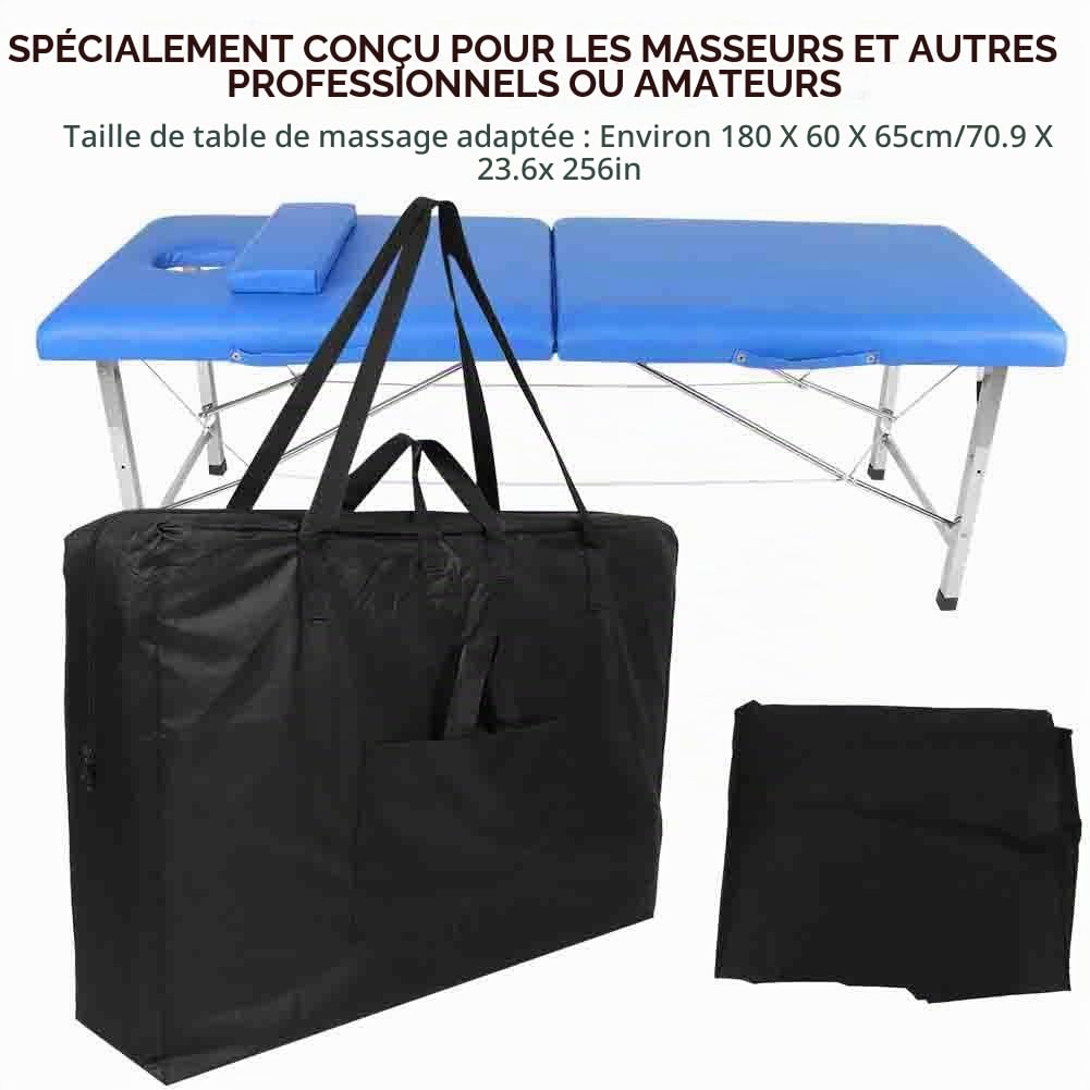 Sac de rangement pour table de massage de grande capacité, sac de rangement portable en toile pour table de spa, sac à bandoulière pour une utilisation peu encombrante dans les salons de beauté