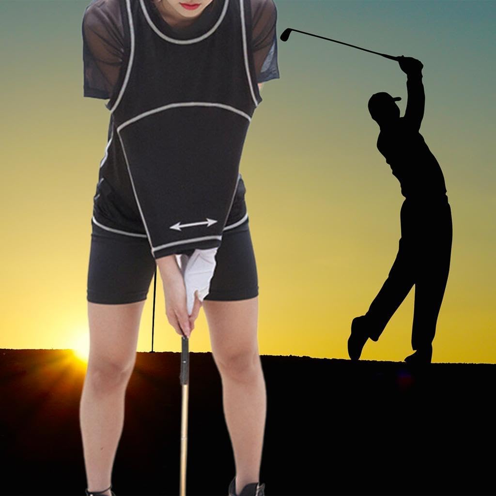 Golf Swing Train Vest Golf Schwungkorrektur Weste Bewegungspraxis Haltungstrainer Armkontrolle mit Polyester für Anfänger Indoor Praxis