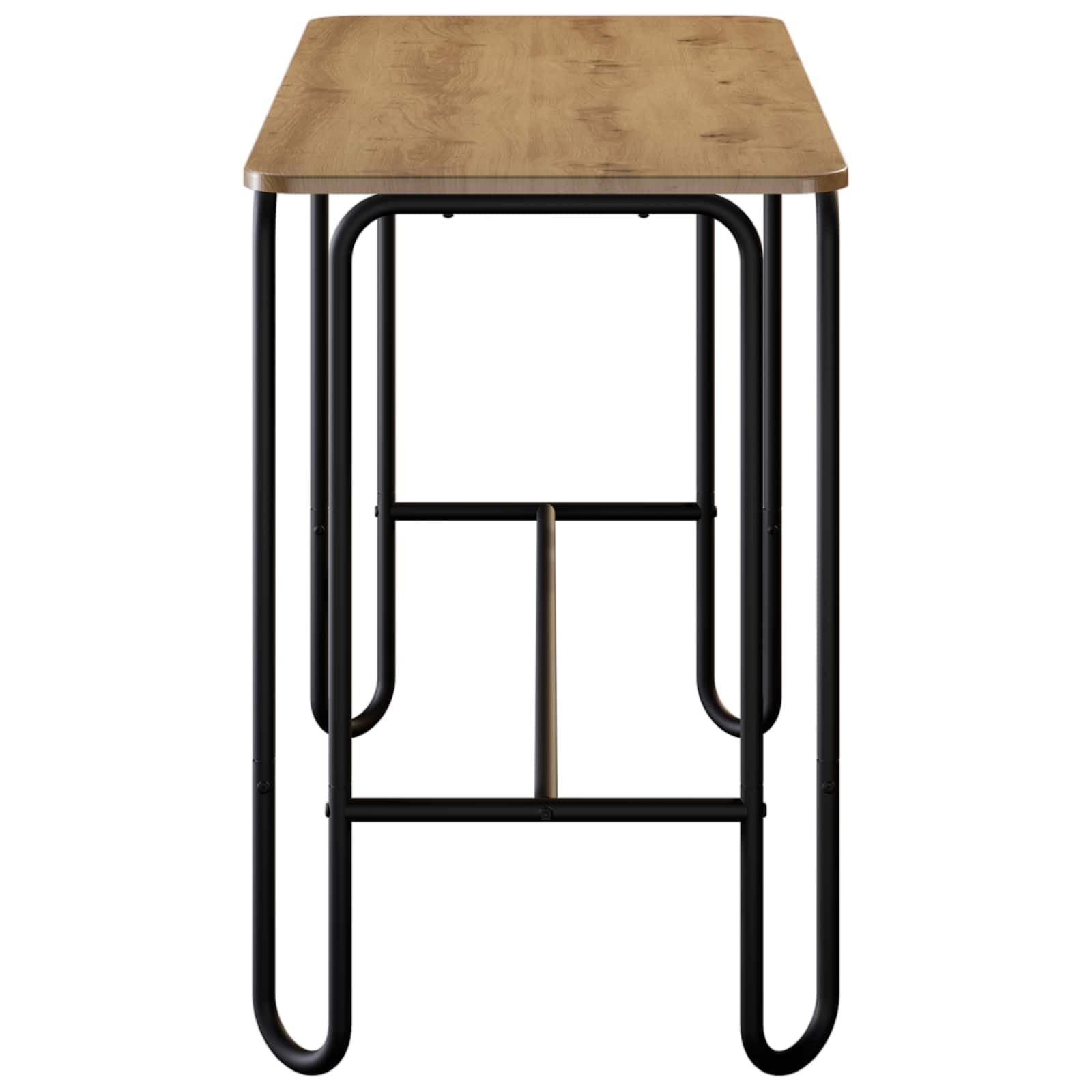 Tavolo da pranzo, 100 x 50 x 75 cm, in legno di rovere Artisan