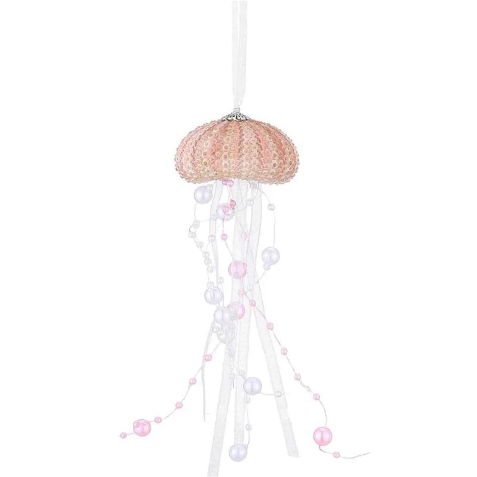 Jellyfish Prism Pendant Wind Chime - Exquisite Ocean-Themed Sea Shell Decor(Pink,3pc)