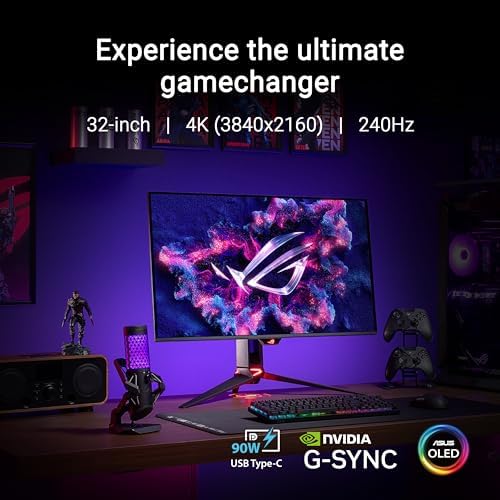 ASUS ROG PG32UCDM 32 Inch 4K 240Hz OLED Gaming Monitor QD-OLED - 1