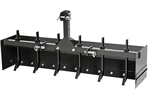 MotoAlliance CAT-0 Three-Point Hitch Box Scraper for Lawn Tractor - Perfect for Leveling, Grading, Landscaping