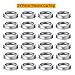 24 Pieces Regular Mouth Mason Jar Canning Bands - Reusable Replacement Metal Rings, Practical Screw Jar Bands, Leak Proof Tinplate Metal Rings, Compatible With Mason Jar