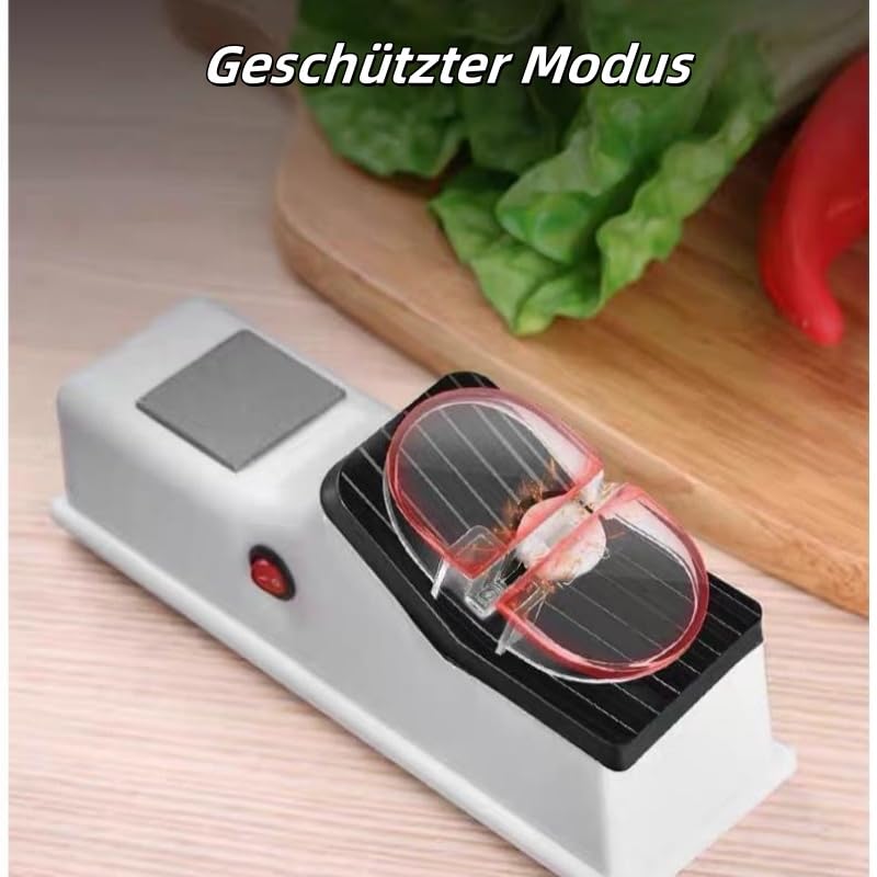 festberg Klingenzauber Pro Elektrischer Messerschärfer - In 5 Sekunden scharf, elektrisch & manuelles Schärfen, hygienisch & leicht zu reinigen