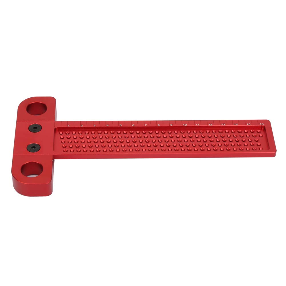Règle carrée de type T pour le travail du bois en alliage d'aluminium Outil de marquage de menuiserie pour les amateurs de bricolage du bois T160 T260 en option (T-160)