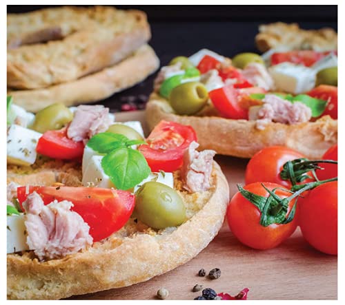 Elazvibes - Tintenfisch in Amerikanischer Sauce – Oktopus, Calamares, Feinkost für Salat, Antipasti, Pasta & Sandwiches – 5 Dosen à 111g
