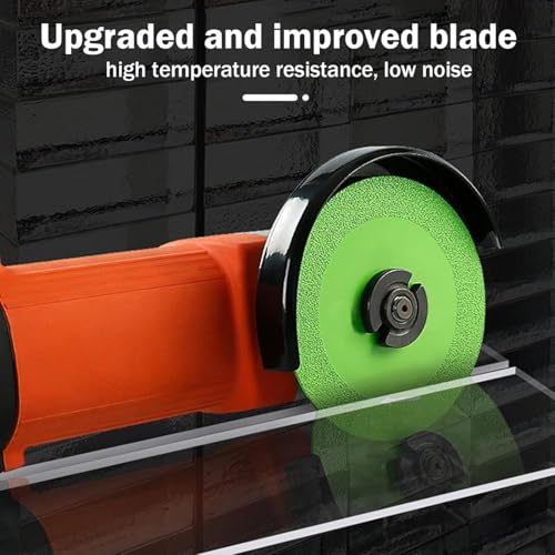 Image of AK DIAMOND Glass Cutting Disc, 4 Inch Glass Ceramic Cutting Disc for Angle Grinder, Diamond Ultra-Thin Saw Blade for Smooth Cutting, Grinding of Glass,Crystal, Wine Bottles, Tile (Green, 1 Pack)