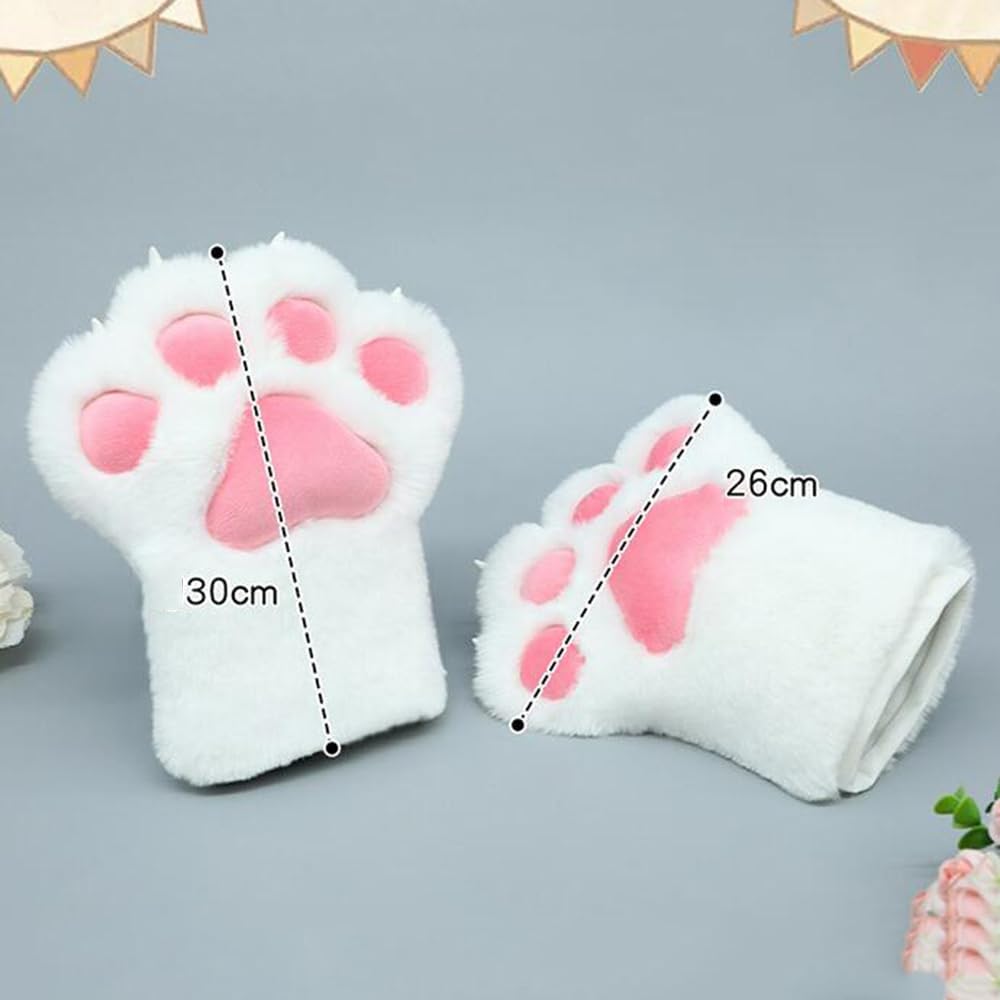 Cat Wolf Paw Gloves Tiger Bear Claws Animals Full Finger Mittens for Comic Con Cosplay Costume Accessories