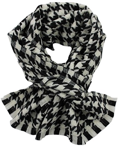 Tissu Pied de Poule Noir Blanc au Mètre - 100% Laine Mérinos Couture