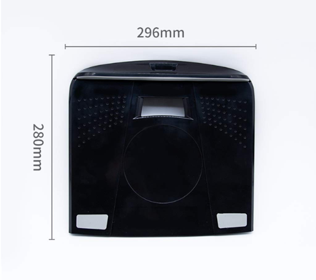 Supporto for Notebook for Computer Portatile Nero Pieghevole, Altezza Regolabile da 3 a 14 cm, Stand e titolari di Lettura dell'angolo Regolabile, Riser da Laptop in Metallo