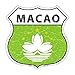 Macao Flag Highway Shield Metal Sign HS-317