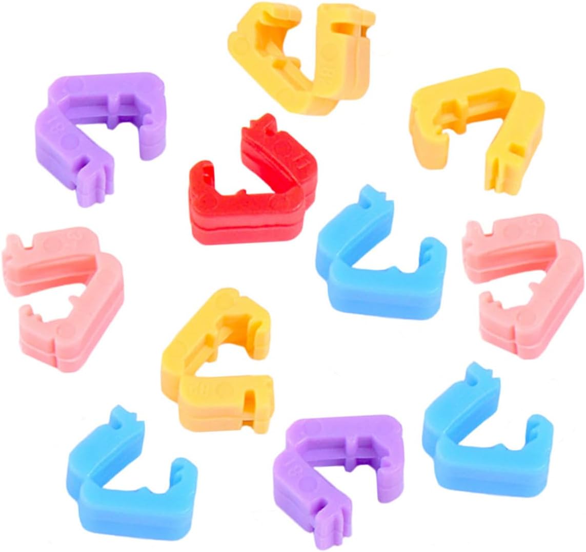 Toyvian 100pcs Party Balloon Clips Plastic Sealing Clamps Colorful Balloon Ties for Birthday Christmas Decorations Bulk Pack for Event Supplies