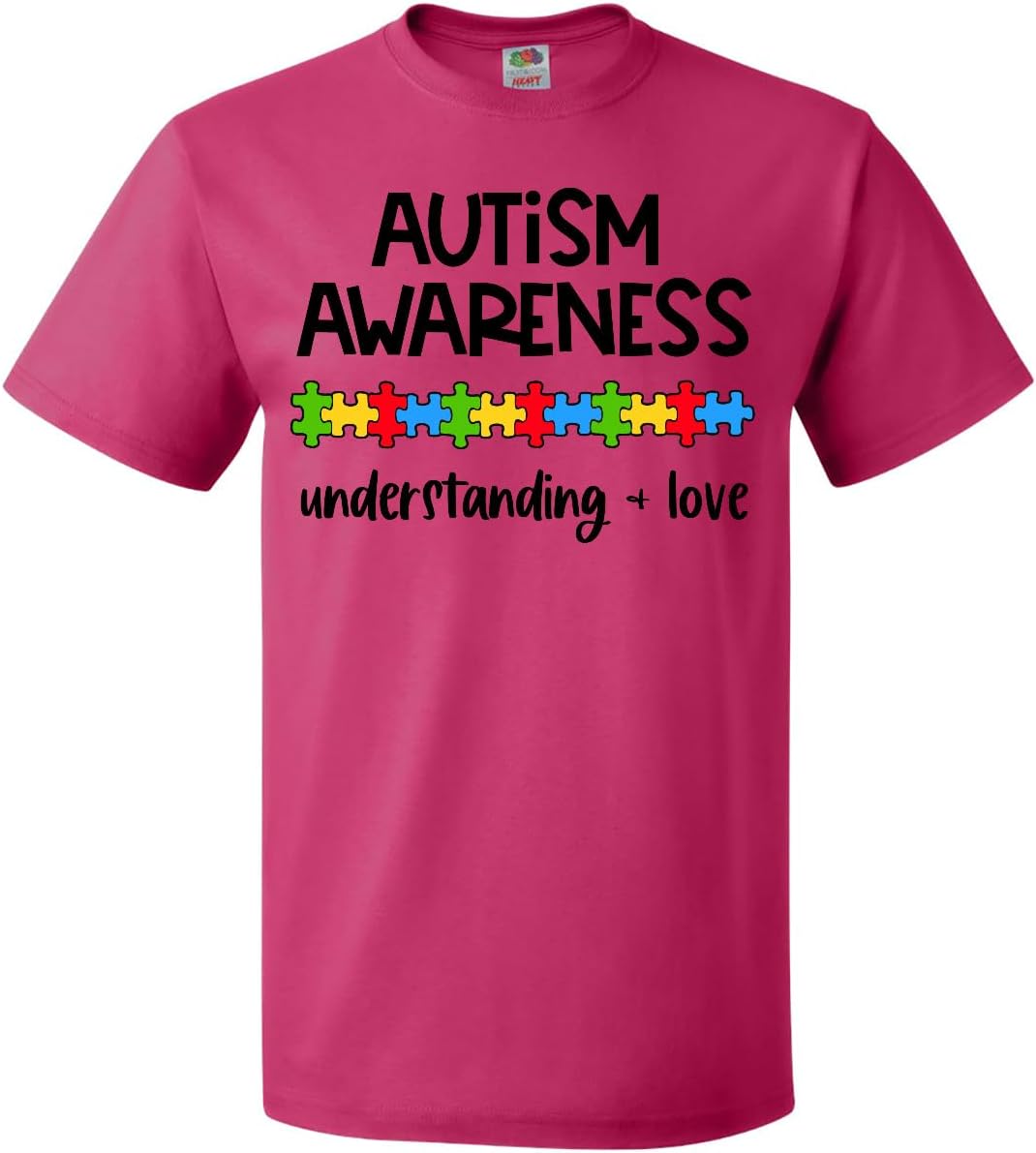 inktastic Autism Awareness Understanding and Love with Puzzle Adult T-Shirt