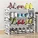 BOCbco Schuhständer 4-Lagiges Schuhregal Einfache Abnehmbare Schuhschränke Aus Vliesstoff Platzsparender Eingangsbereich Schuhregale Home Organizer Einfach/D