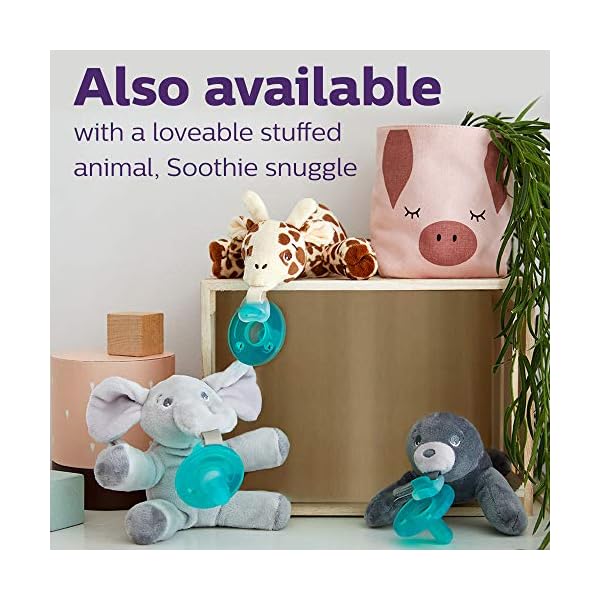 Philips Avent Soothie Schnuller, Pink/Violett, 0-3 Monate, 4 Stück – Bild 8