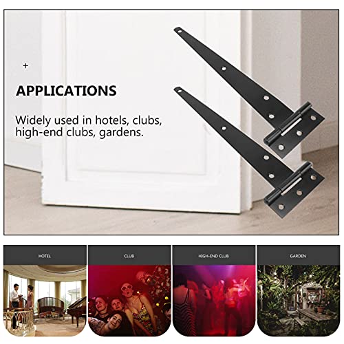 DOITOOL 2 Pezzi Nero Cerniere a t per porte in