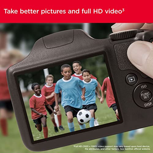 Image of SANDISK 256GB Ultra SDXC UHS-I Memory Card - Up to 150MB /s, C10, U1, Full HD, SD Card - SDSDUNC-256G-GN6IN | Up to 150MB per S Read, U1 /class 10, Full HD, Waterproof, Shockproof, X-Ray and Temperature Proof