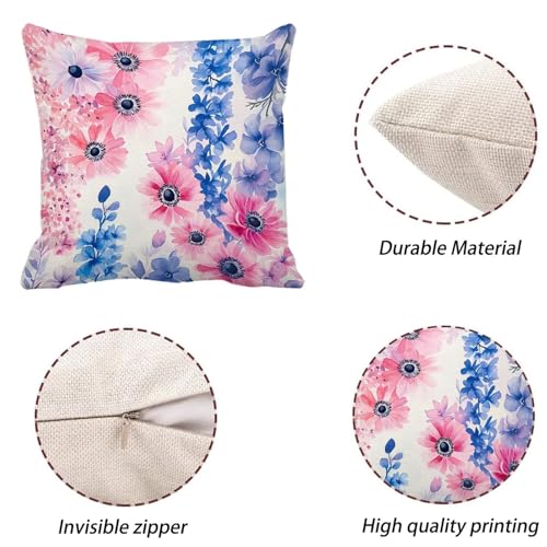 Housse de coussin violet coussin extérieur imperméable 35x35 pour chaise et lit