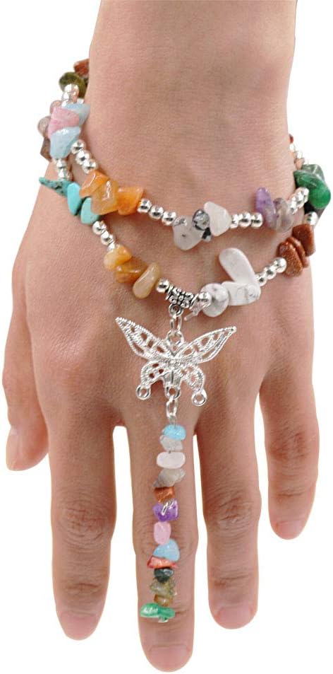 Civilipi Chips Gemstone Beads Irregular Chips Stone Loose Beads for Jewelry Making Crushed Chunked Crystal Pieces