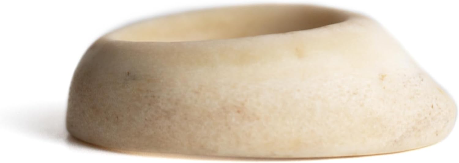 Vermil Archery Thumb Ring - Lantern Moose Antler - Protective Gear for Thumb Draw in Traditional Archery