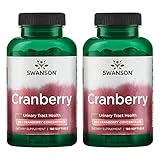 Swanson Cranberry 20:1 Concentrate Urinary Bladder Kidney Health 180 Sgels (2 Pack)