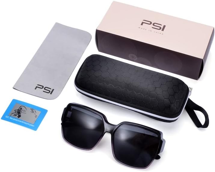 Miniatura 6 de PSI Lentes de sol de gran tamaño para mujeres y hombres, lentes de sol que se ajustan sobre lentes, lentes de sol de protección solar, lentes de