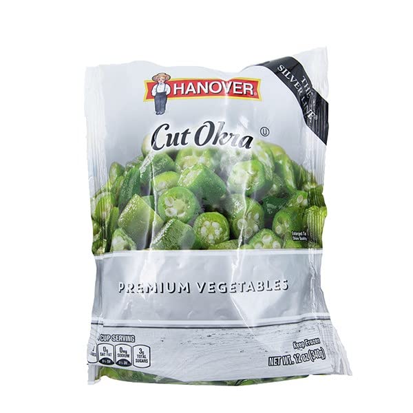 Hanover, Frozen Vegetables Cut Okra, 12 Ounce Grocery & Gourmet Food