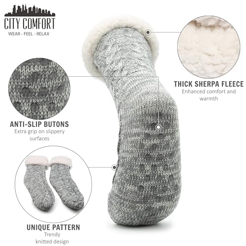 Mens Slippers Socks, Warm Fluffy Non Slip Socks, Gifts For Men4