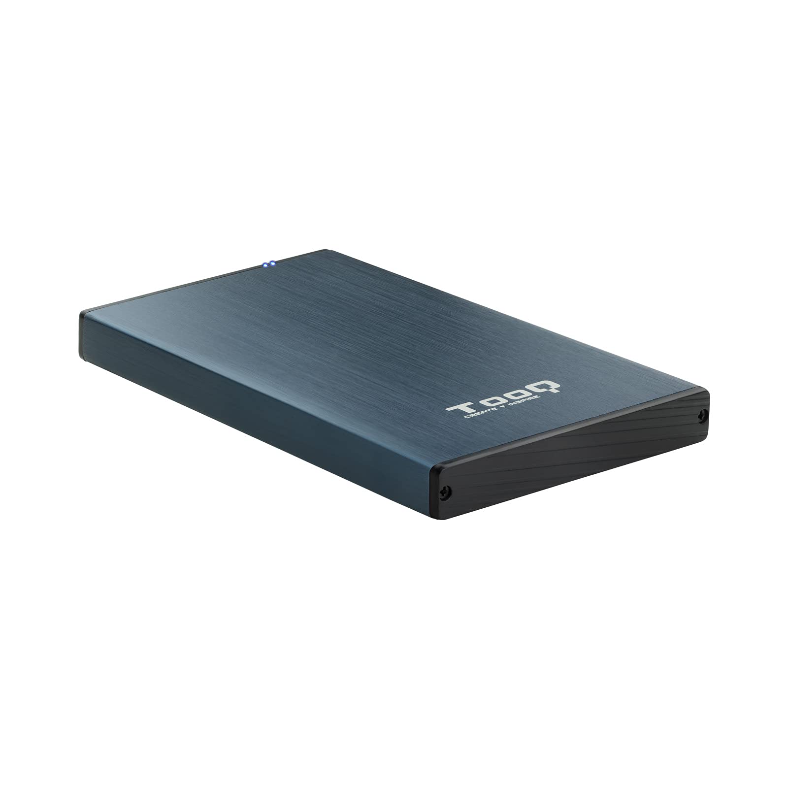 Tooq TQE-2527PB - Carcasa para Discos Duros HDD de 2.5", (SATA I/II/III de hasta 9.5 mm de Alto, USB 3.0) Aluminio, Indicador LED, Color Azul Pacífico, 50 grs en oferta en Amazon