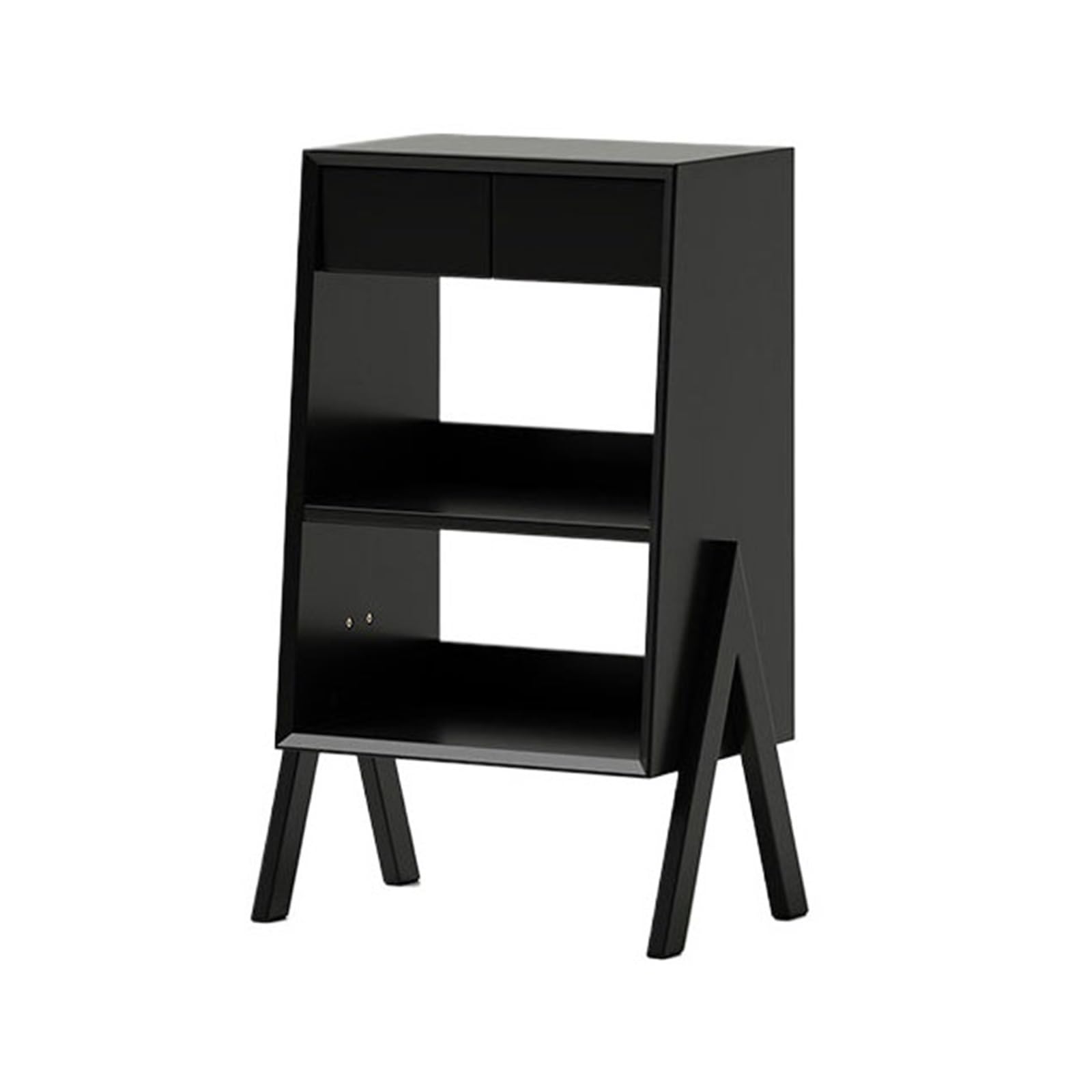 XUJUAN-0227 Bookshelf Freestanding Minimalist Wooden Bookshelf Living Room Storage Cabinet with Drawers