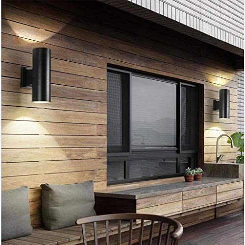 Lampe créative applique murale étanche grise de 46cm pour couloir et balcon intérieur extérieur