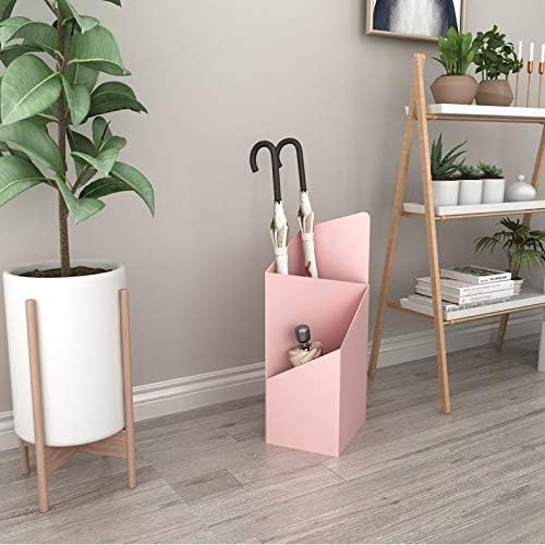 Umbrella Stand Rack Wrought Iron Umbrella Holder Public Hotel Lobby Home Rain Gear Organizers Floor Umbrella Bucket(Black)