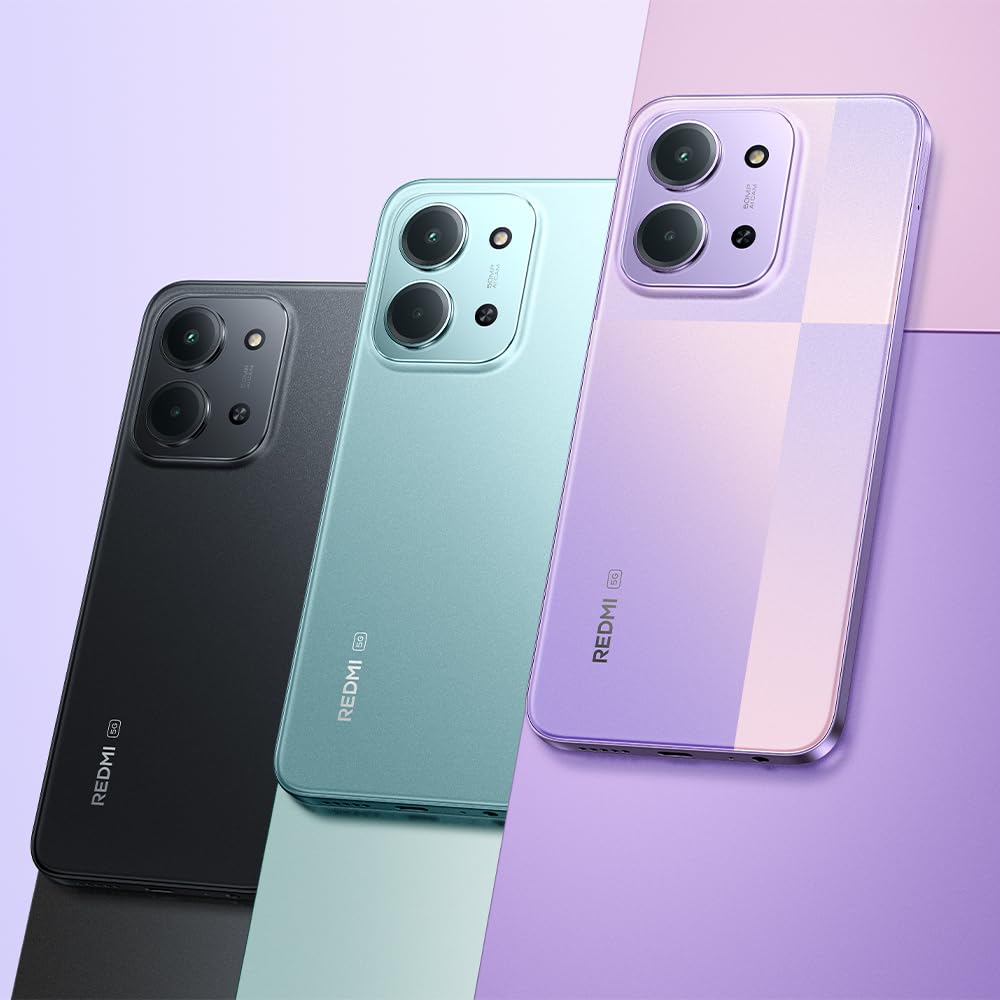 Xiaomi Redmi 15C 5G, Smartphone 4+256GB, Display 6,9" 120Hz, MediaTek Dimensity 6300, processore 5G, Dual camera AI 50MP, Mega batteria da 6000mAh, Garanzia 2 anni, Nero, Caricabatterie non incluso