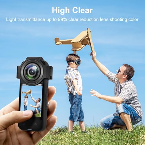 Image of PULUZ Upgraded Optical Glass Lens Guard for Insta360 X3,98% High-Transparency Lens Protective Cover for Insta360 X3, Waterproof, Dustproof, Scratch-Resistant Lens Cap for Insta360 X3