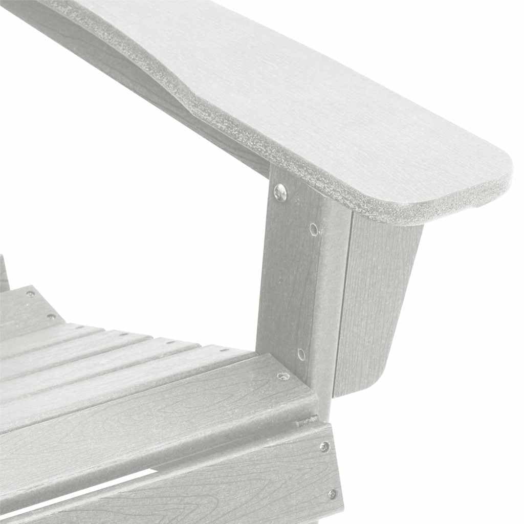 vidaXL Chaise Adirondack Blanc 82 x 74 x 92 cm HDPE, Chaise Adirondack, mobilier de Jardin Moderne, Salon extérieur stylé, Fauteuil détente, relaxez-Vous à l'extérieur