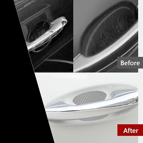 Miniatura 4 de 4 protectores de arañazos para manijas de puerta de automóvil, películas protectoras para manijas de puerta de automóvil, calcomanías para manijas