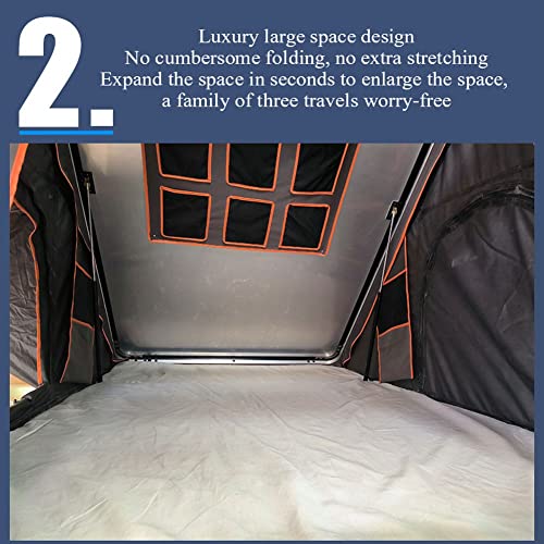 Carpa de techo rígido para 3 personas con escalera de aluminio miniatura 4