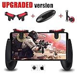 Mobile Game Controller [Upgrade Version] - WeeDee Mobile Controller with Gaming Trigger,Gaming Grip and Gaming Joysticks for 4.5-6.5 inch Android iOS Phone