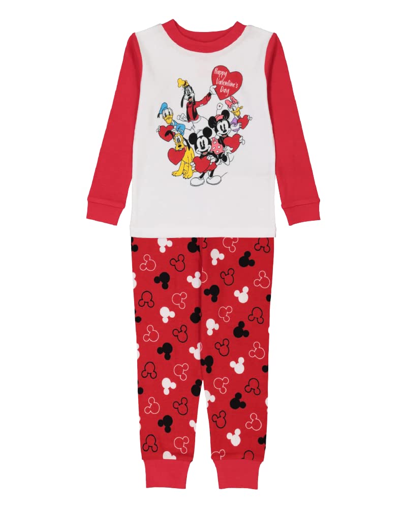 Disney Unisex-child 2-częściowy bawełniany zestaw piżam wakacyjnych, miękka i urocza dla dzieci