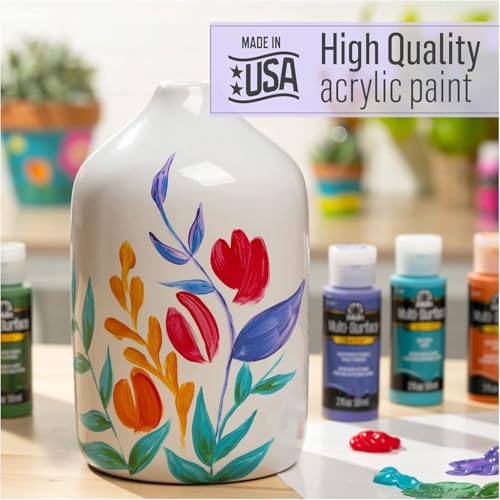 Image of FolkArt Multi-Surface Acrylic Craft Paint, Lagoon, 2 fl oz