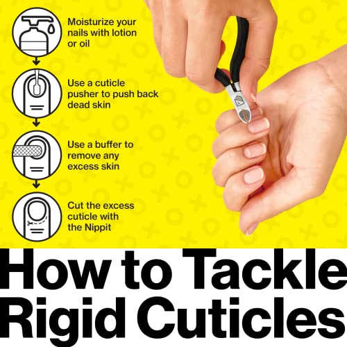 Harperton Cuticle Trimmer - Full Jaw Nipper And Trimmer, Non-Slip Cuticle Nipper Stainless Steel Cutter Fingernails And Toenails #TOP3