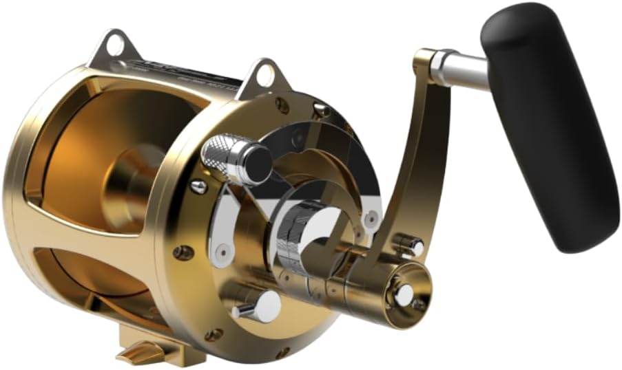 Avet Reels EXW50/2RH-GD 2-Speed Reel, Gold, Right Hand