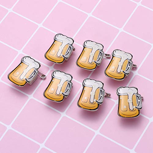 Toyvian 10 PeÃ§as Criativas Broches de Caneca de Cerveja Led Pinos de Broche Brilhantes Piscando Dis
