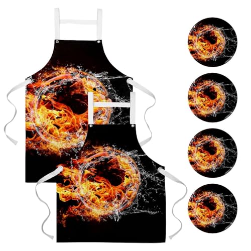 Tablier de serveuse multicolore pour le service en bistrot et bar