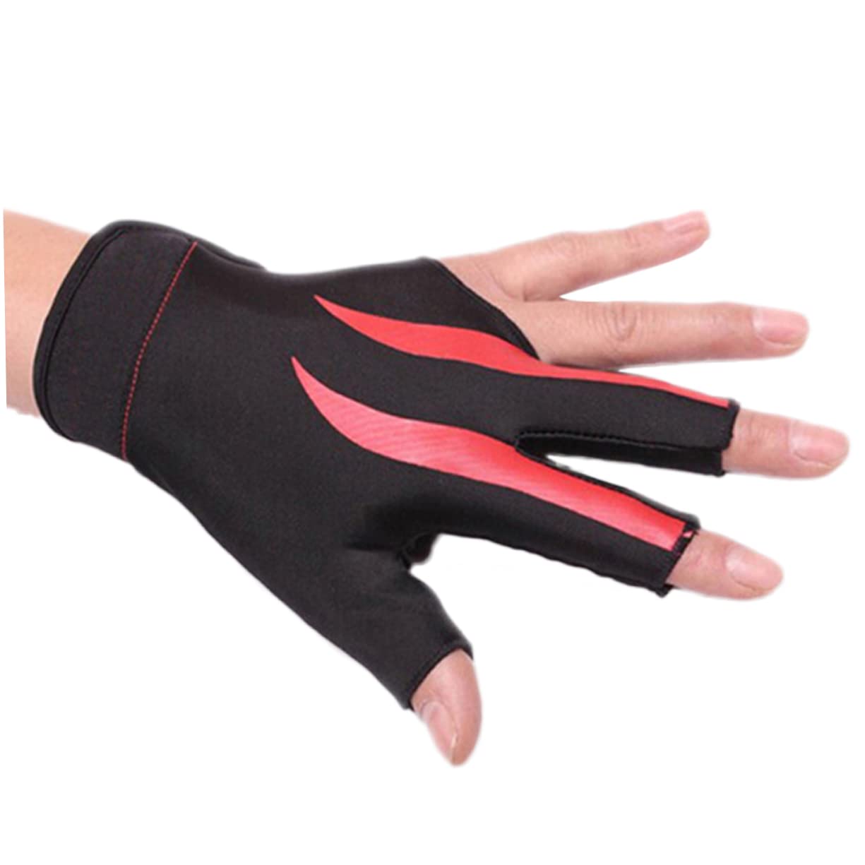 KOMBIUDA Pool Cue Shooter Glove Snooker Billiard Glove Stretchable Nylon for Left Hand